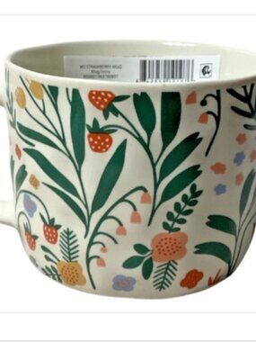 Mainstays: Stoneware Strawberry Mug, 100% Ceramic Stoneware, 14 oz (414 mL)